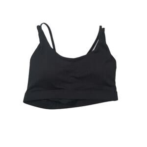 Women's No Brand Black Padded No Wire Sports Bra, Size Small, New